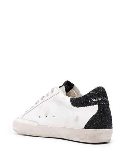Golden Goose Star-patch Lace-up Sneakers In Weiss