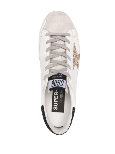 Golden Goose Star-patch Lace-up Sneakers In Weiss