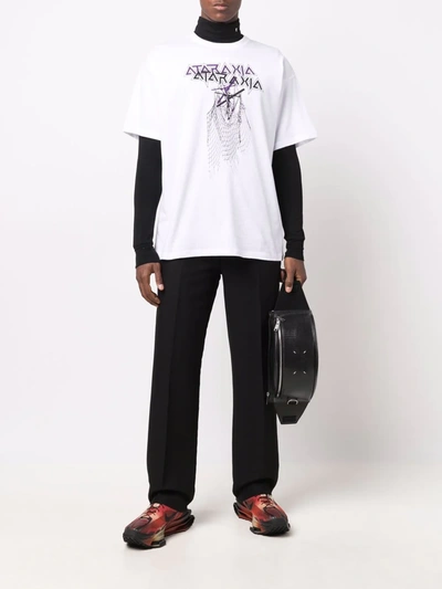 Raf Simons Ataraxia Relaxed-fit Cotton-jersey T-shirt In White
