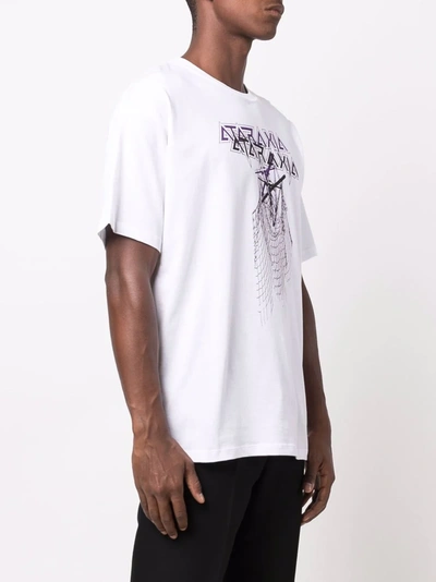 Shop Raf Simons Graphic-print T-shirt In White