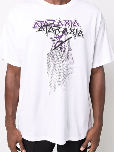 Raf Simons Ataraxia Relaxed-fit Cotton-jersey T-shirt In White