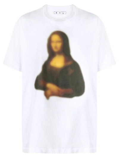 Shop Off-white Mona Lisa Print T-shirt In White