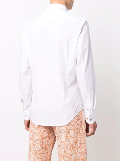 Shop Vivienne Westwood Plain Button Shirt In Weiss