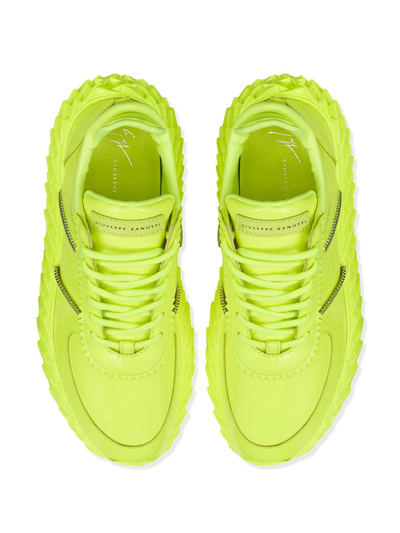 Shop Giuseppe Zanotti Urchin Low-top Sneakers In Yellow