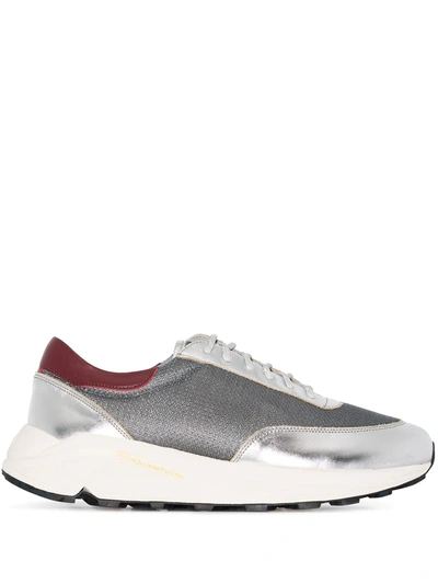 Shop Our Legacy Two-tone Lace-up Sneakers In Grey