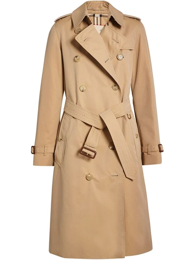Shop Burberry The Long Kensington Heritage Trench Coat In Neutrals