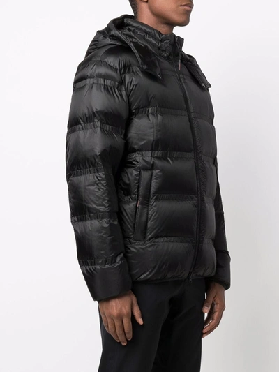Padded coats Moose Knuckles - Logo patch down jacket in black - M30LP222291