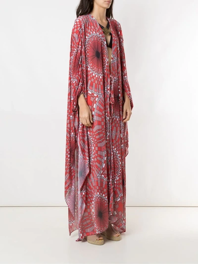 Shop Amir Slama Oversized Cover-up In Red