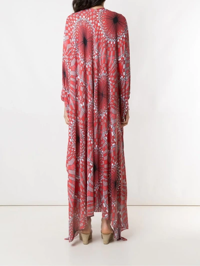 Shop Amir Slama Oversized Cover-up In Red