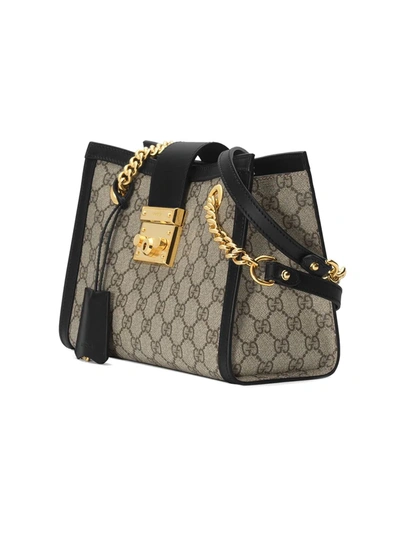 Shop Gucci Small Padlock Shoulder Bag In Neutrals