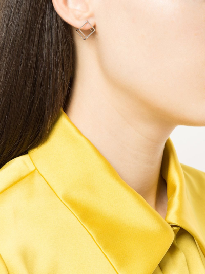 Shihara Square Earring 10 In Metallic