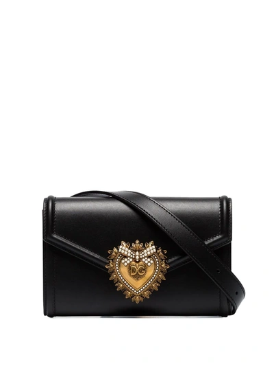 Shop Dolce & Gabbana Devotion Belt Bag In Black