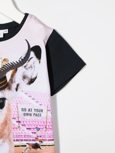 Molo Risha Your Own Pace Print T-shirt In Pink