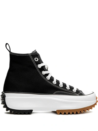 Shop Converse Run Star Hike Hi "black/white" Sneakers