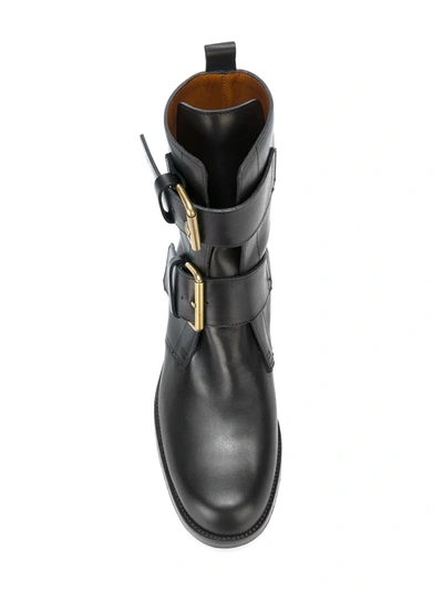 Shop Michel Vivien Buckled Boots In Black