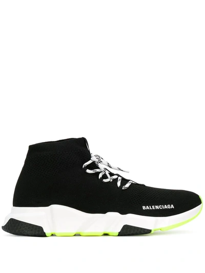 Shop Balenciaga Speed Sneakers In Black