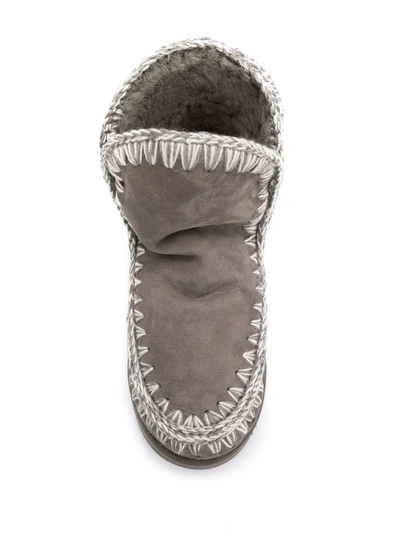 Shop Mou Eskimo 18 Ankle Boots In Grey