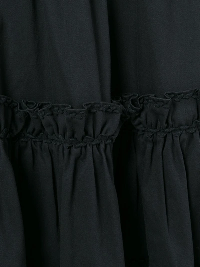 Pre-owned Saint Laurent Yves  Vintage 古着rive Gauche叠层半身裙 - 黑色 In Black