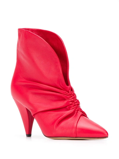 Shop Isabel Marant Lasteen Boots In Red