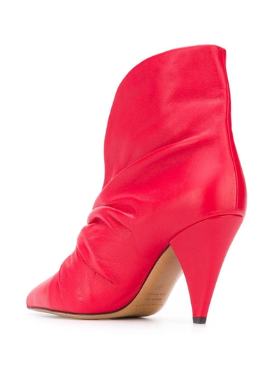 Shop Isabel Marant Lasteen Boots In Red