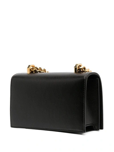 Shop Alexander Mcqueen Mini Jewelled Shoulder Bag In Black