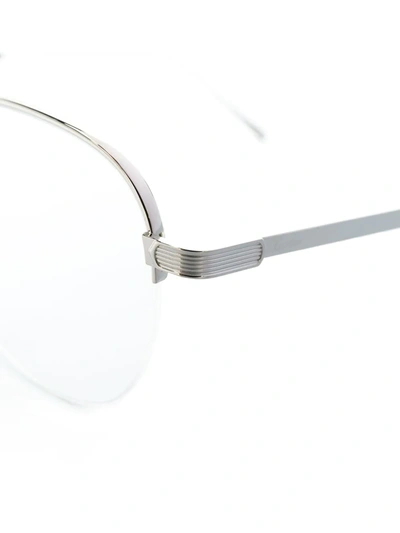 Shop Cartier C Décor Glasses In Silver