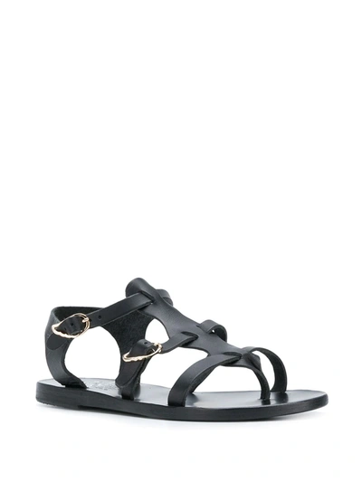 Ancient Greek Sandals Erianna Flat Thong Sandals In Black