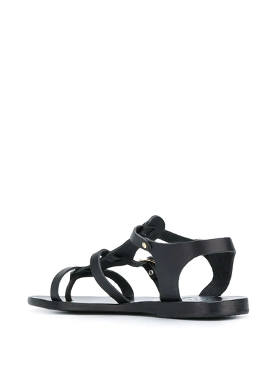 Ancient Greek Sandals Erianna Flat Thong Sandals In Black
