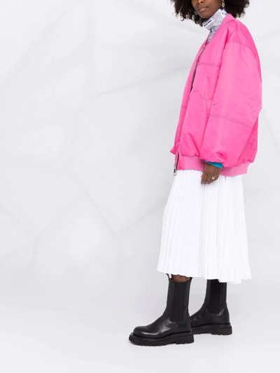 Khrisjoy Puff Bomber Jacket In Rosa