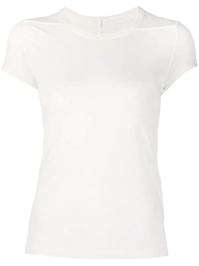 Rick Owens Crew-neck Short-sleeved T-shirt In 白色