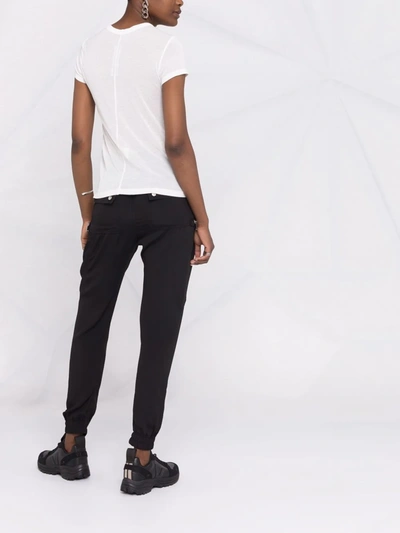 Rick Owens Crew-neck Short-sleeved T-shirt In 白色