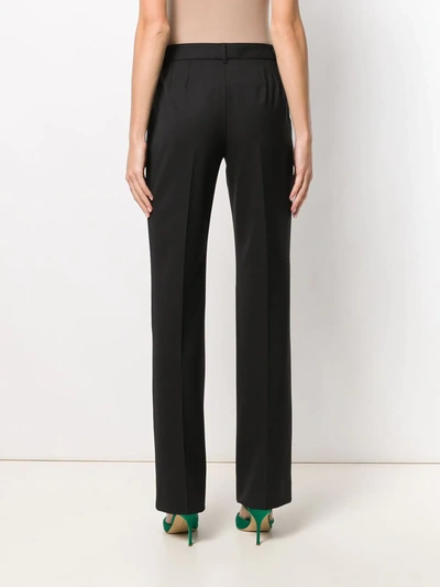 Shop Dolce & Gabbana High Waist Tailored Trousers In Black
