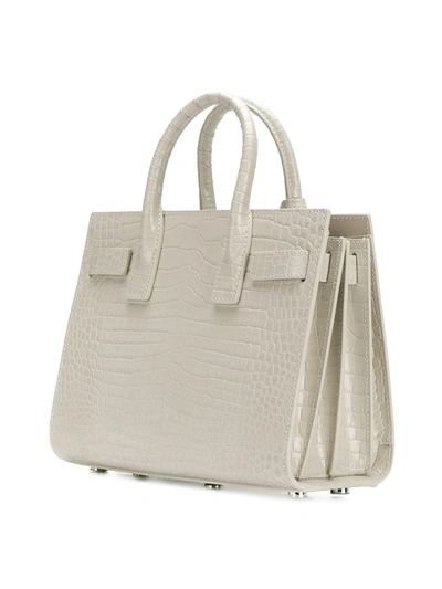 Shop Saint Laurent Mini Sac De Jour Bag In Neutrals