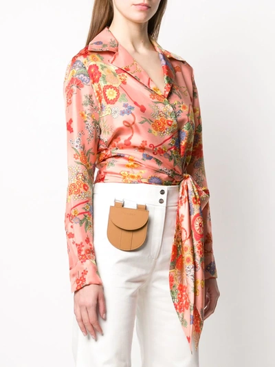 BLOOMING KNOT SHIRT PINK ORANGE