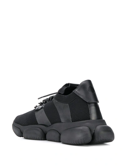 Shop Moncler Bubble Sneakers In Black