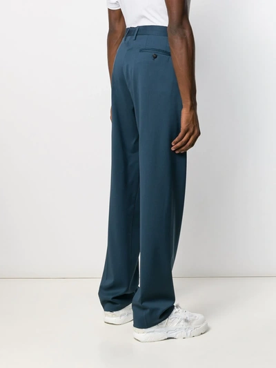 Shop Off-white Oversized Suit Trousers In Blue