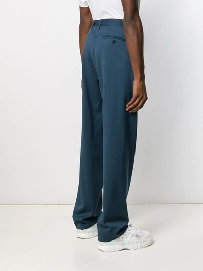 Off-white Oversized Suit Trousers In Blue