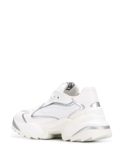 Shop Sergio Rossi Logo Sport Sneakers In White