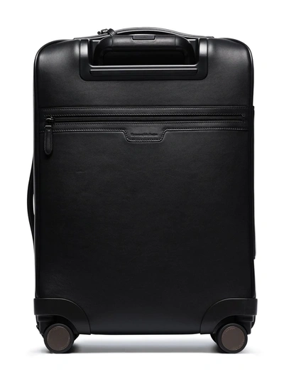 Shop Ermenegildo Zegna Pelletessuta™ Four-wheel Cabin Suitcase In Black