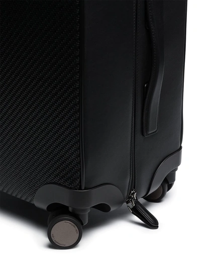 Shop Ermenegildo Zegna Pelletessuta™ Four-wheel Cabin Suitcase In Black