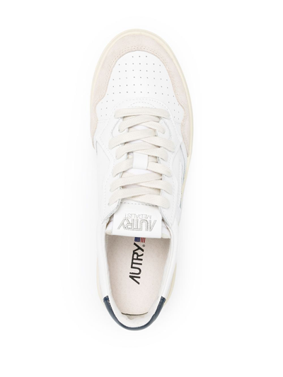 Autry Medalist Low Suede Sneakers With Breathable Design In Blue