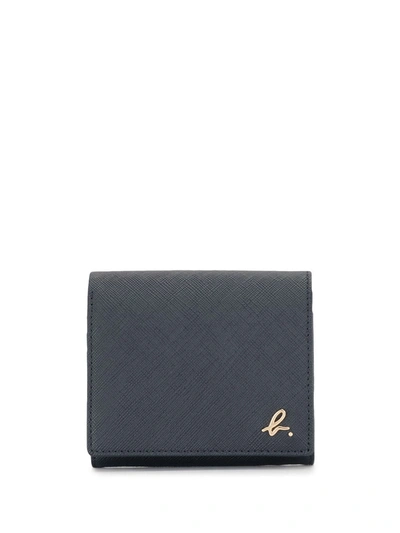 Shop Agnès B. Small Flap Wallet In Blue
