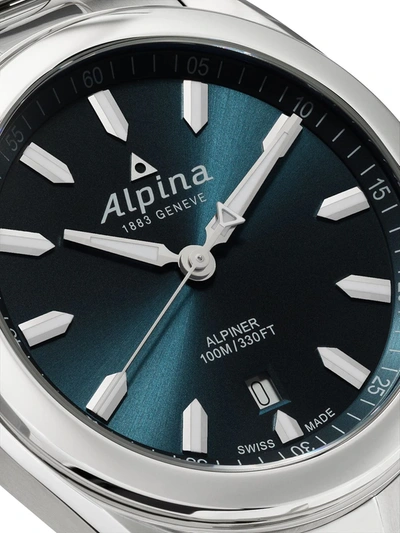 Shop Alpina Alpiner Quartz 42mm In Blue