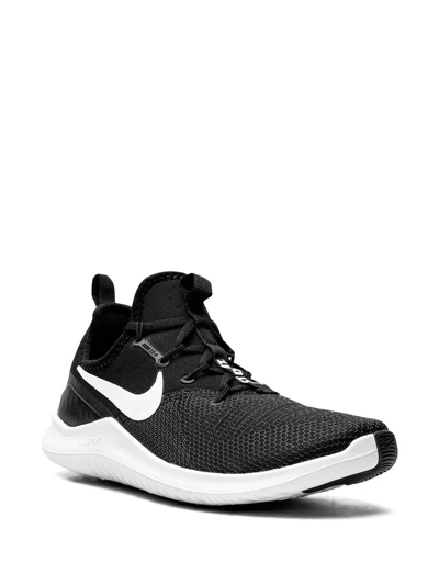 Nike Free Flyknit Colorblock Trainer Sneakers In Black