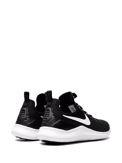 Nike Free Flyknit Colorblock Trainer Sneakers In Black