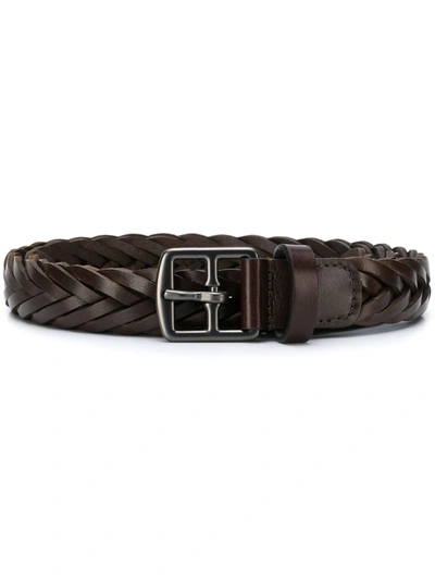Shop Anderson's Braided Belt In Brown