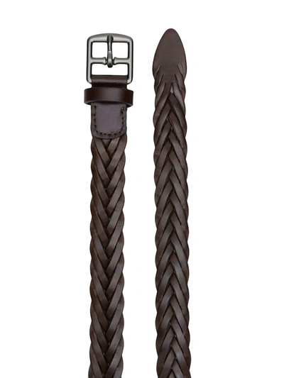 Shop Anderson's Braided Belt In Brown
