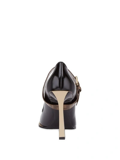 Shop Fendi Mary Jane Fframe Court Shoes In Black