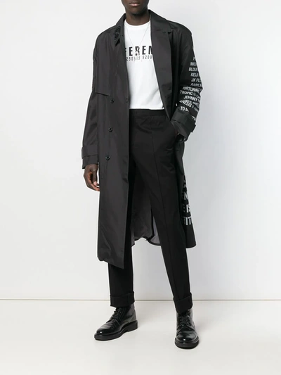 Yang Li Zipped Pocket Straight Trousers In Black