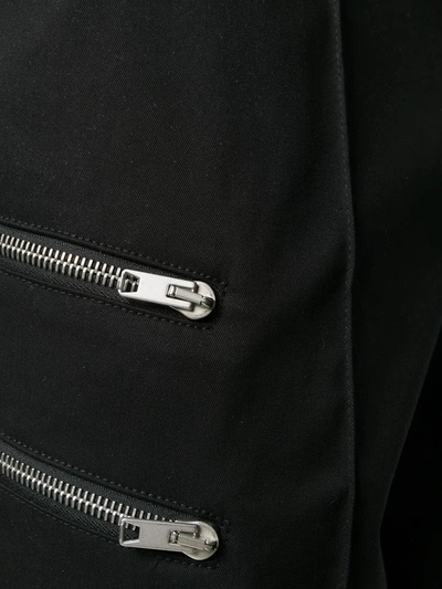 Yang Li Zipped Pocket Straight Trousers In Black